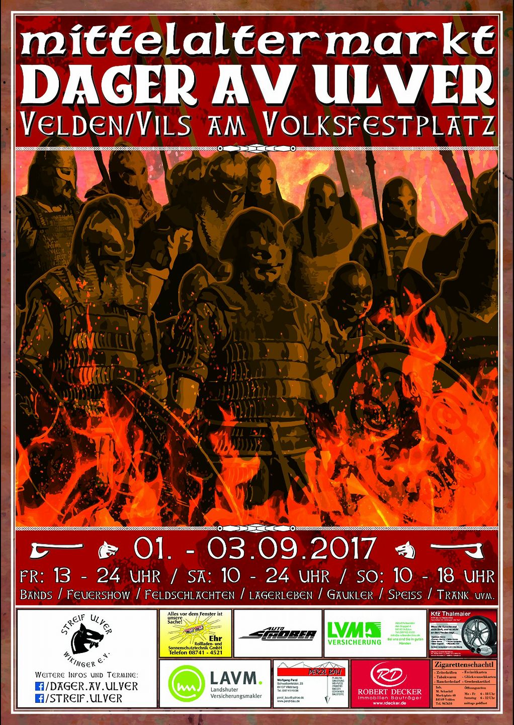 Plakat zum 2. Mittelaltermarkt in Velden Plakat zum 2. Mittelaltermarkt in Velden